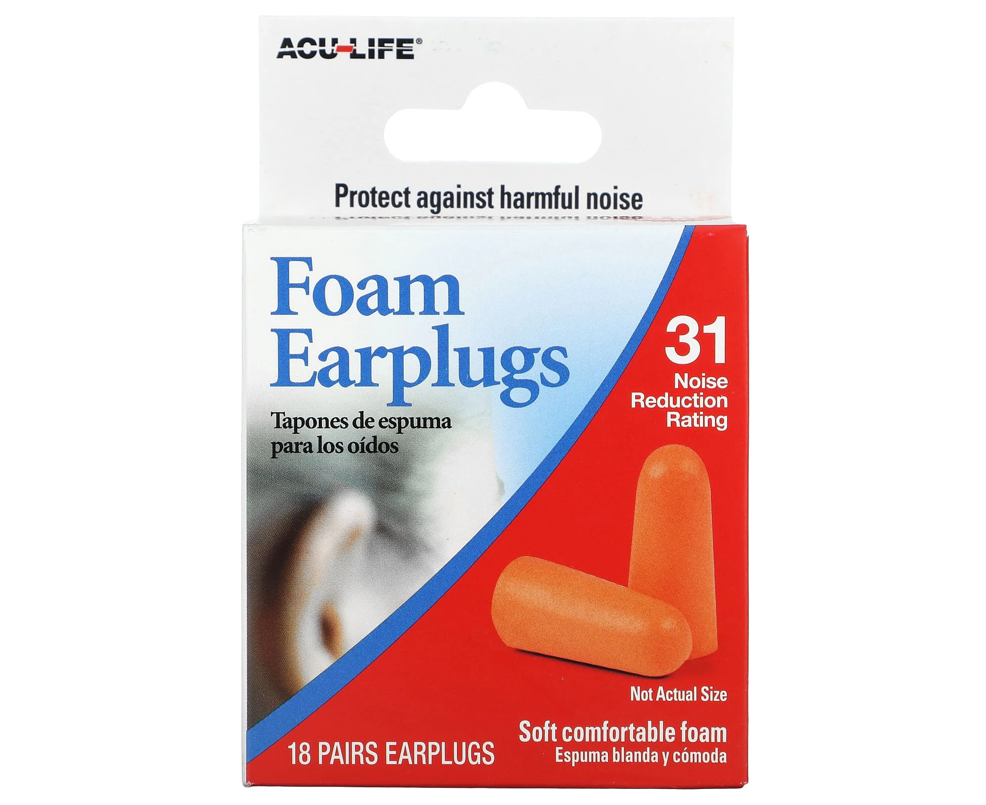 Flents, Foam Earplugs, 18 Pairs