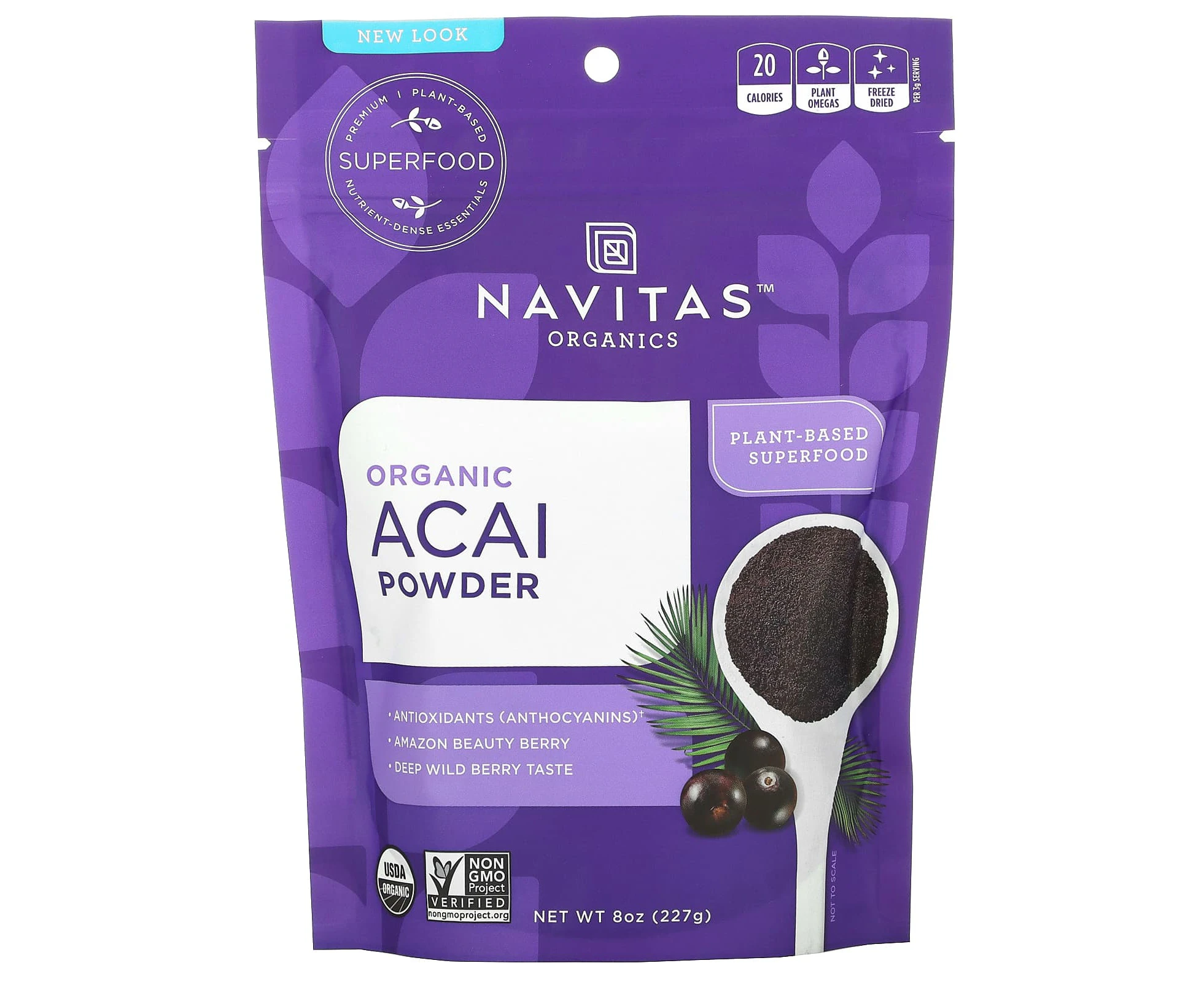 Navitas Organics, Organic Acai Powder, 8 oz (227 g)