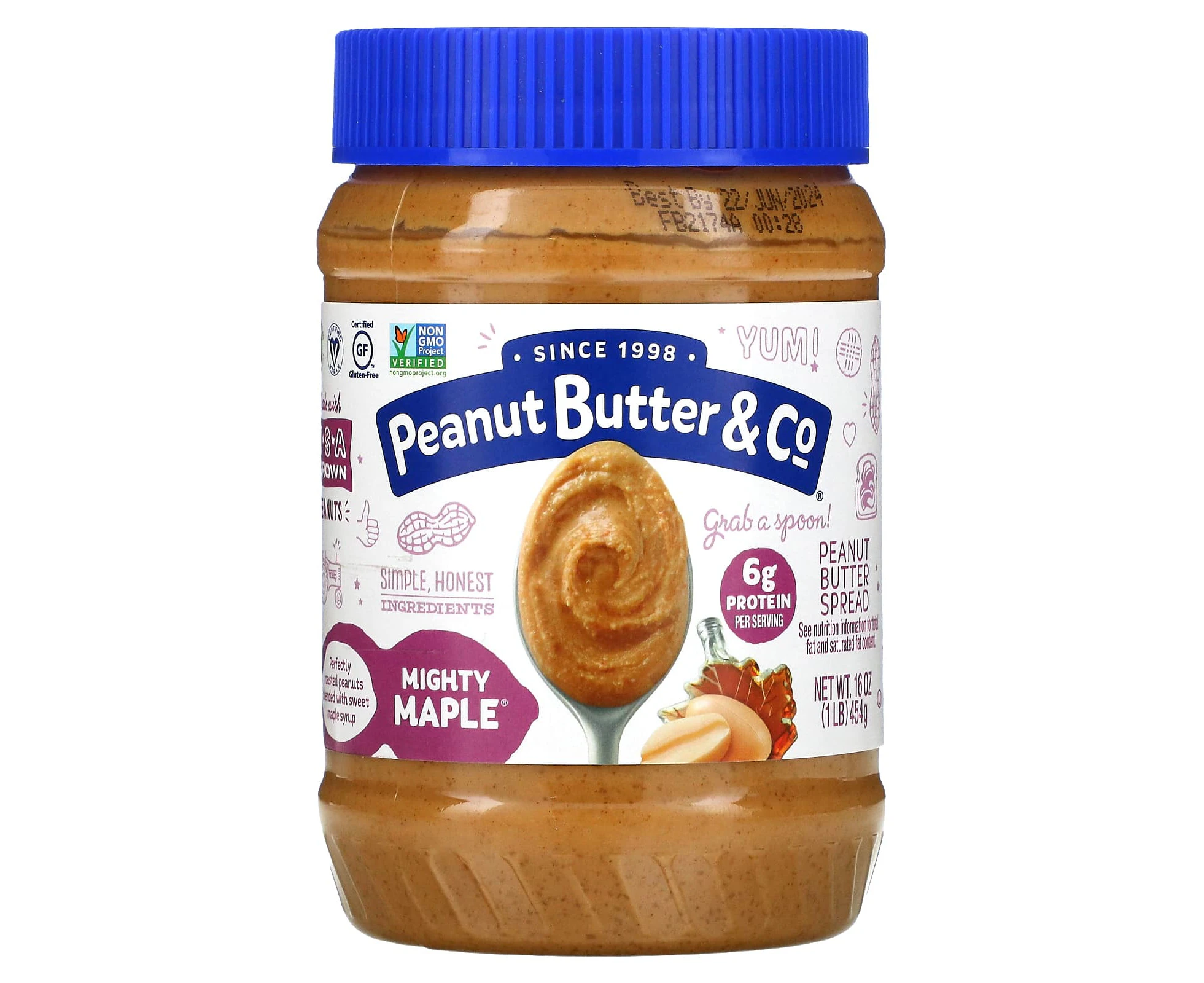 Peanut Butter & Co., Peanut Butter Spread, Mighty Maple, 16 oz (454 g)