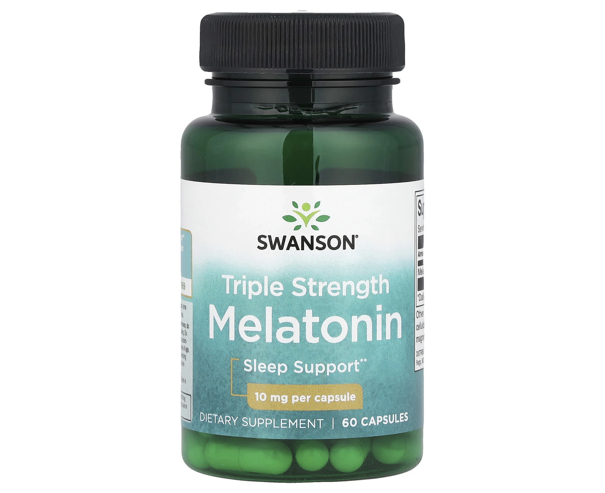 Swanson, Triple Strength Melatonin, 10 mg, 60 Capsules