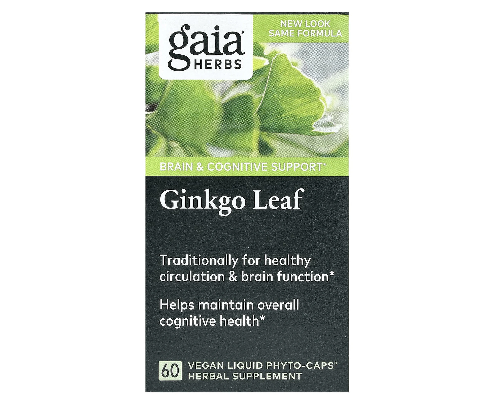 Gaia Herbs, Ginkgo Leaf, 60  Vegan Liquid Phyto-Caps