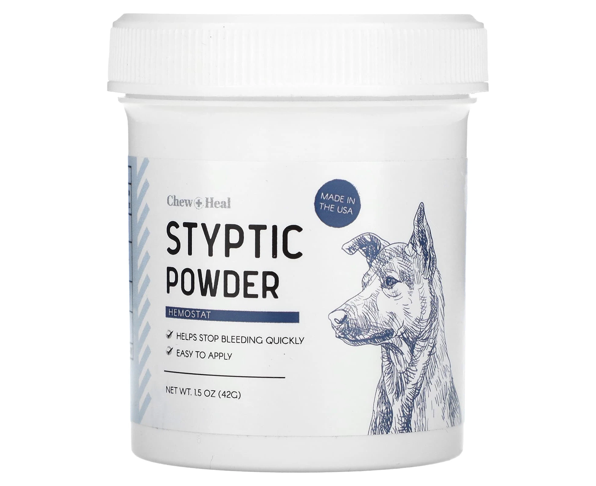 Chew + Heal, Styptic Powder, Hemostat, For Dogs, 1.5 oz (42 g)