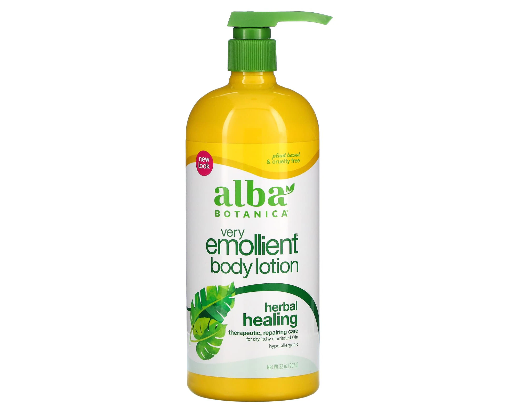 Alba Botanica, Very Emollient Body Lotion, Herbal Healing, 32 oz (907 g)