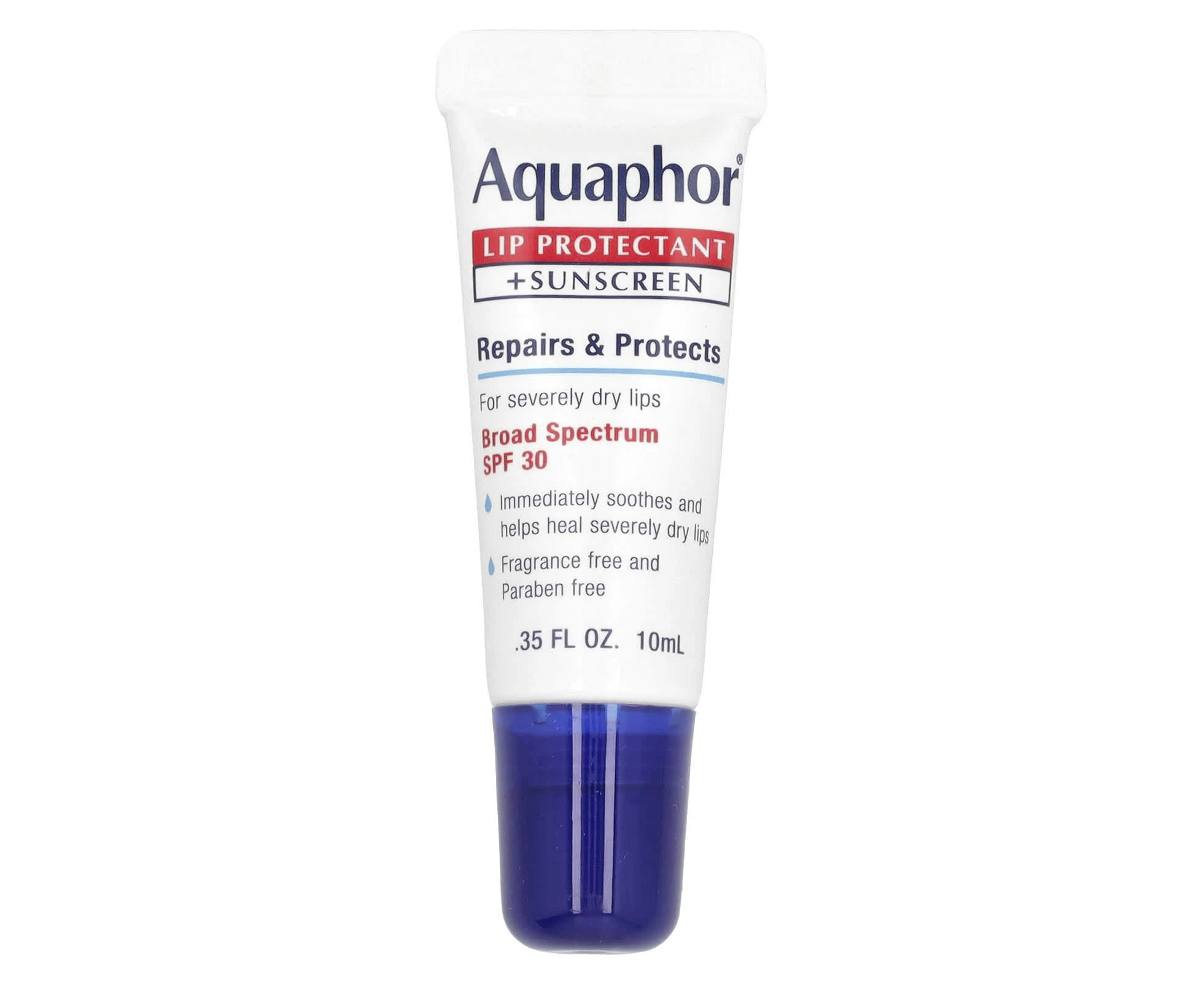 Aquaphor, Lip Protectant + Sunscreen, SPF 30,  0.35 fl oz (10 ml)