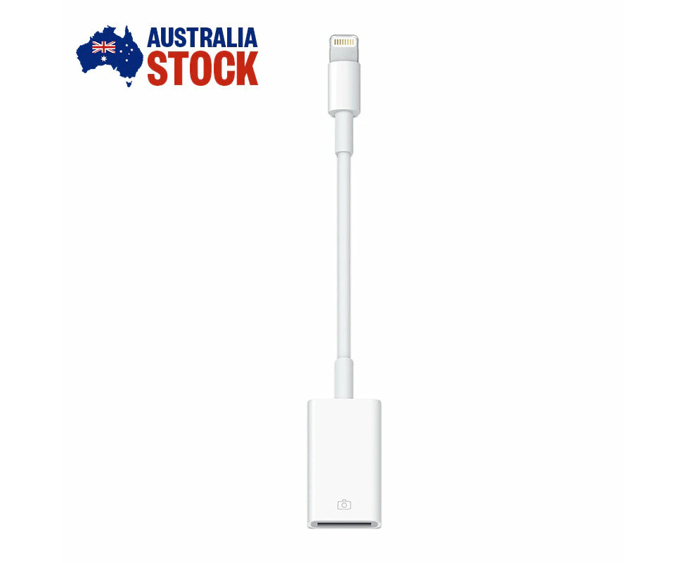 Apple 8-Pin iPad iPhone to USB OTG Adapter Converter Compatible Cable