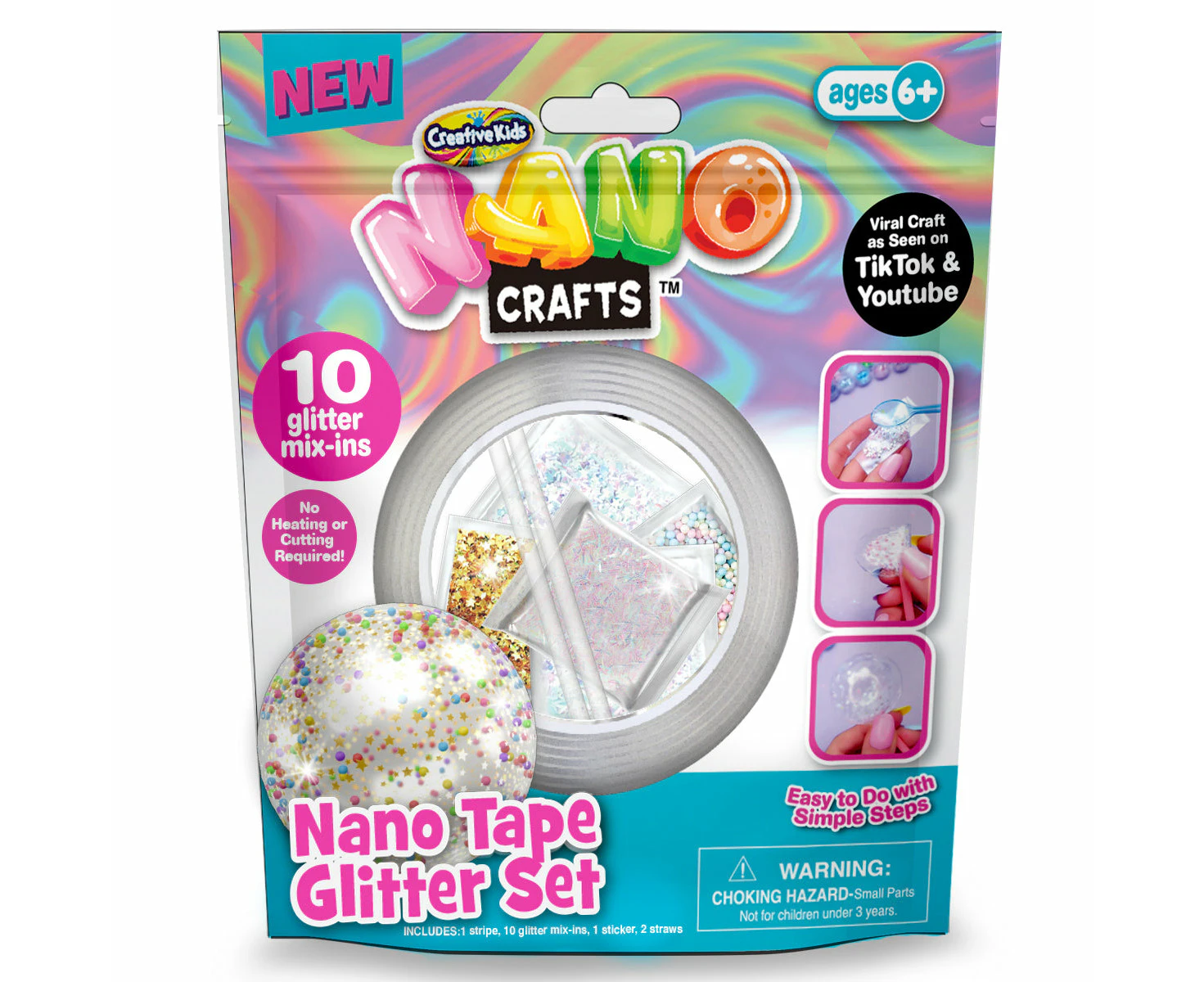 Nano Tape Glitter Set Clear