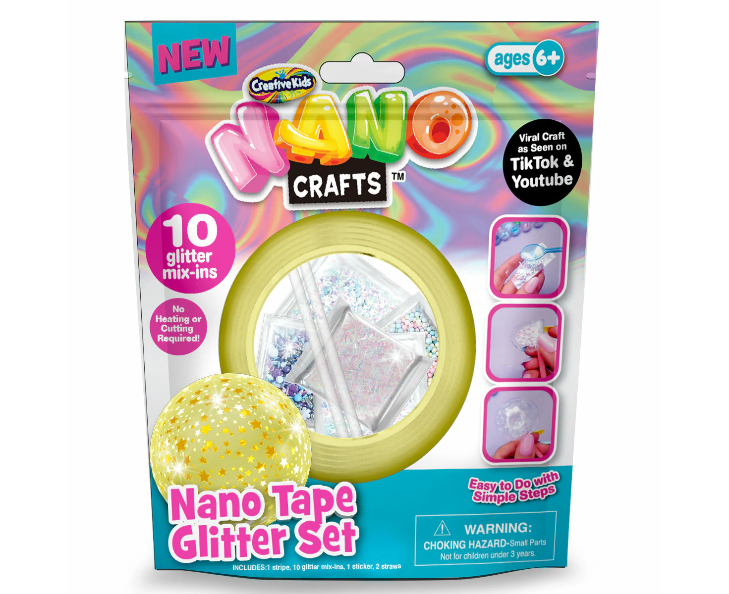 Nano Tape Glitter Set Yellow