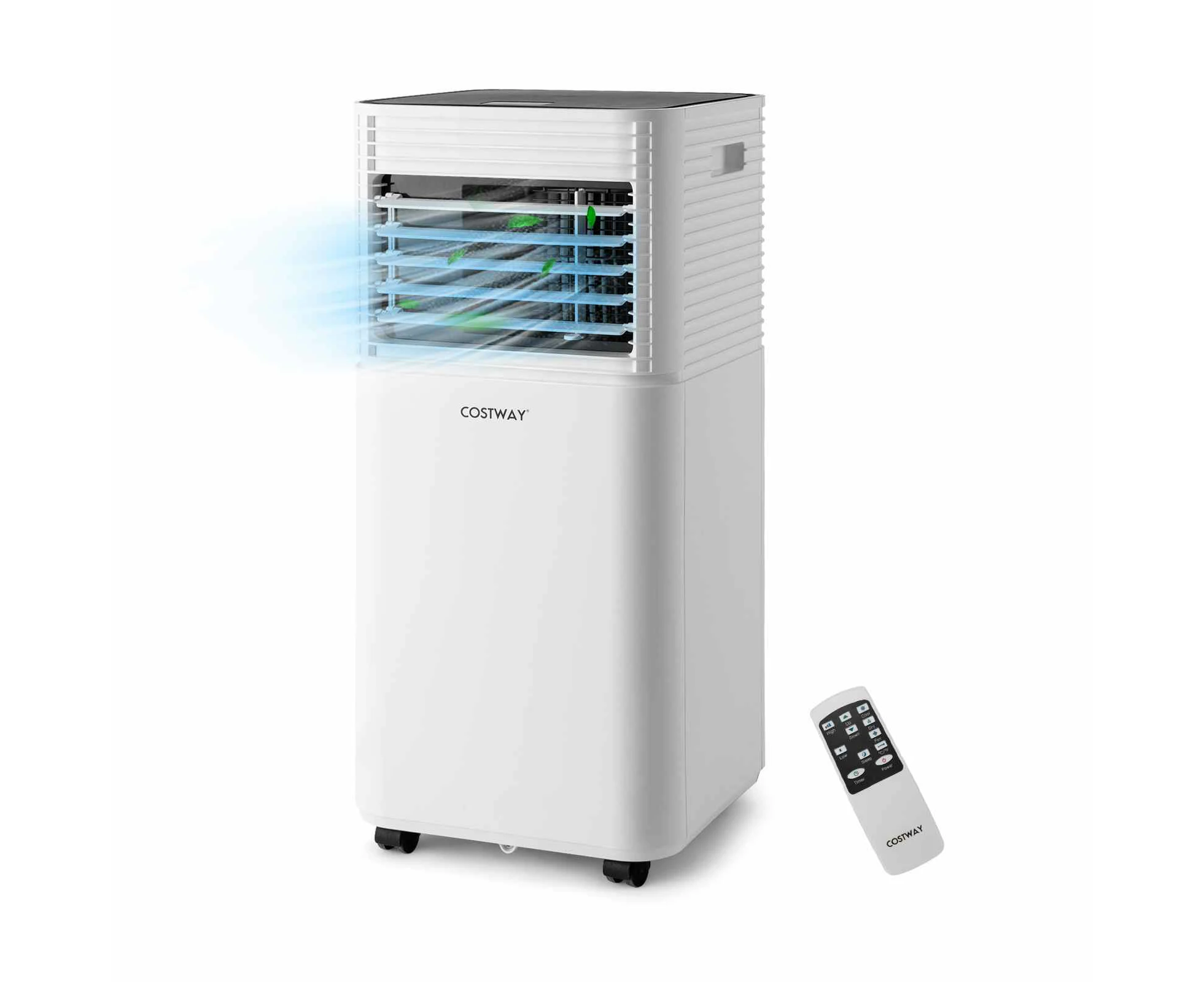 Cotway 9000BTU Air Conditioner Portable Air Cooler Dehumidifier w/Fan Mobile AC Units White