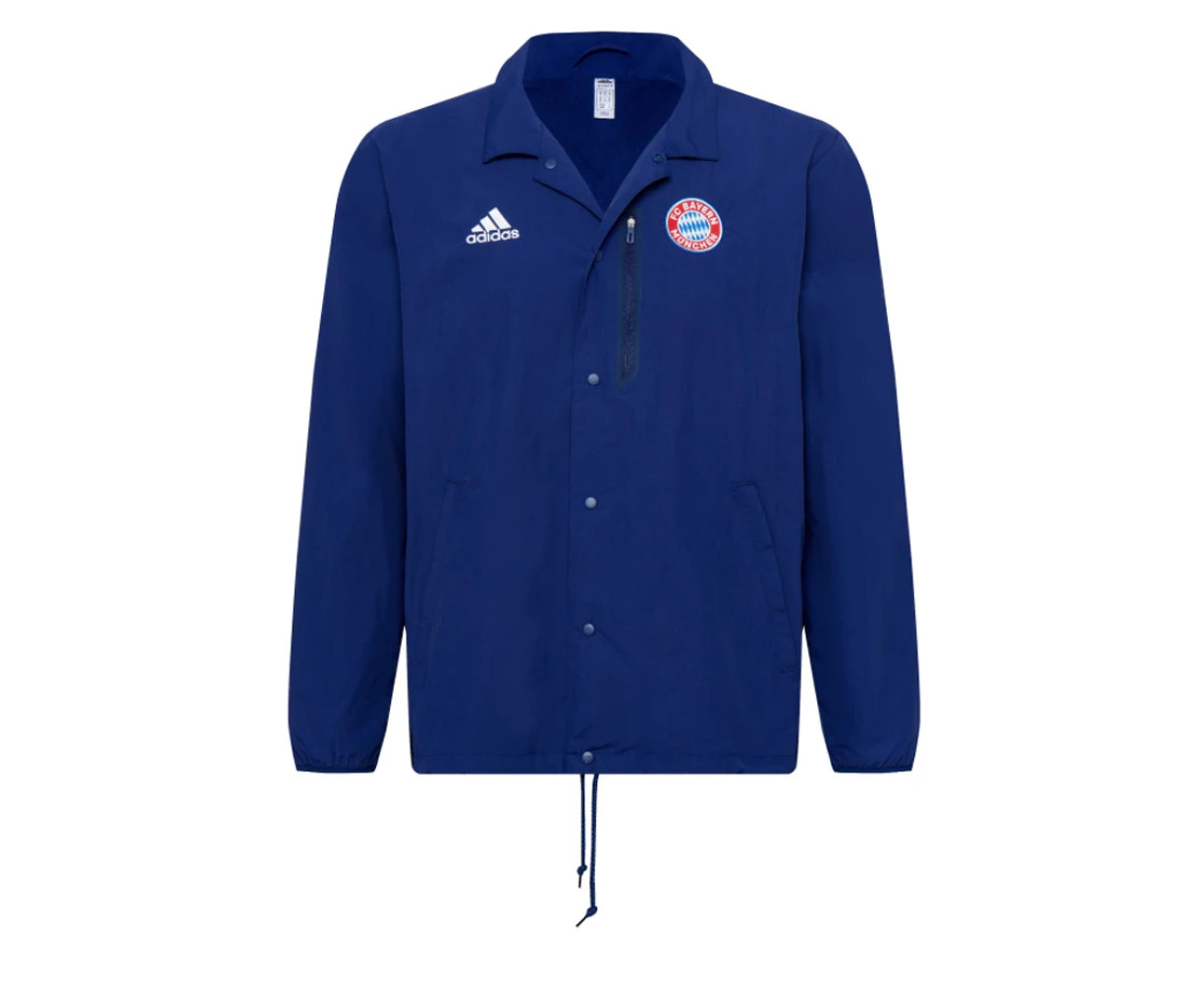 2021-2022 Bayern Munich Travel Coach Jacket (Dark Blue)