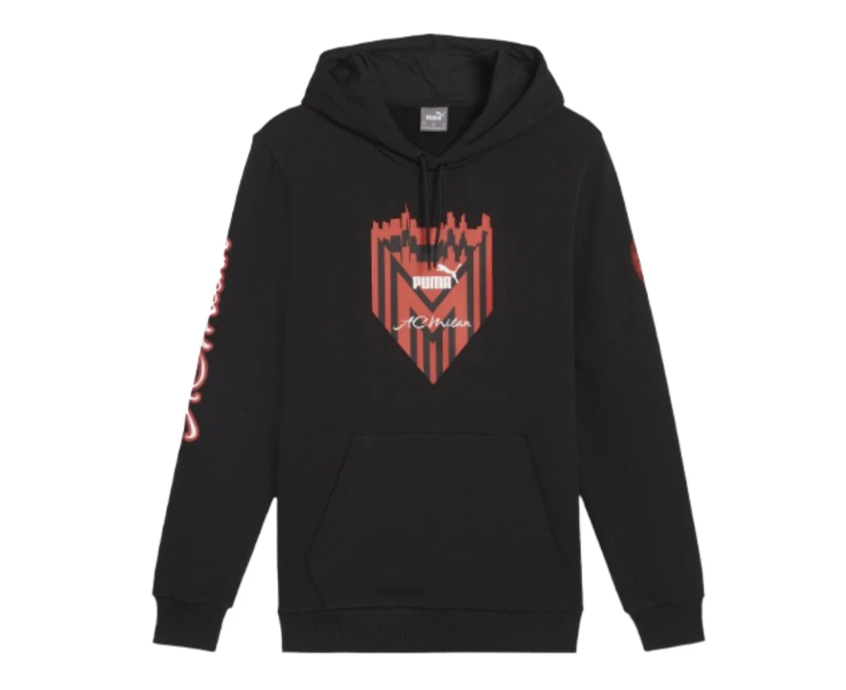 2023-2024 AC Milan FtblIcons Hoody (Black)