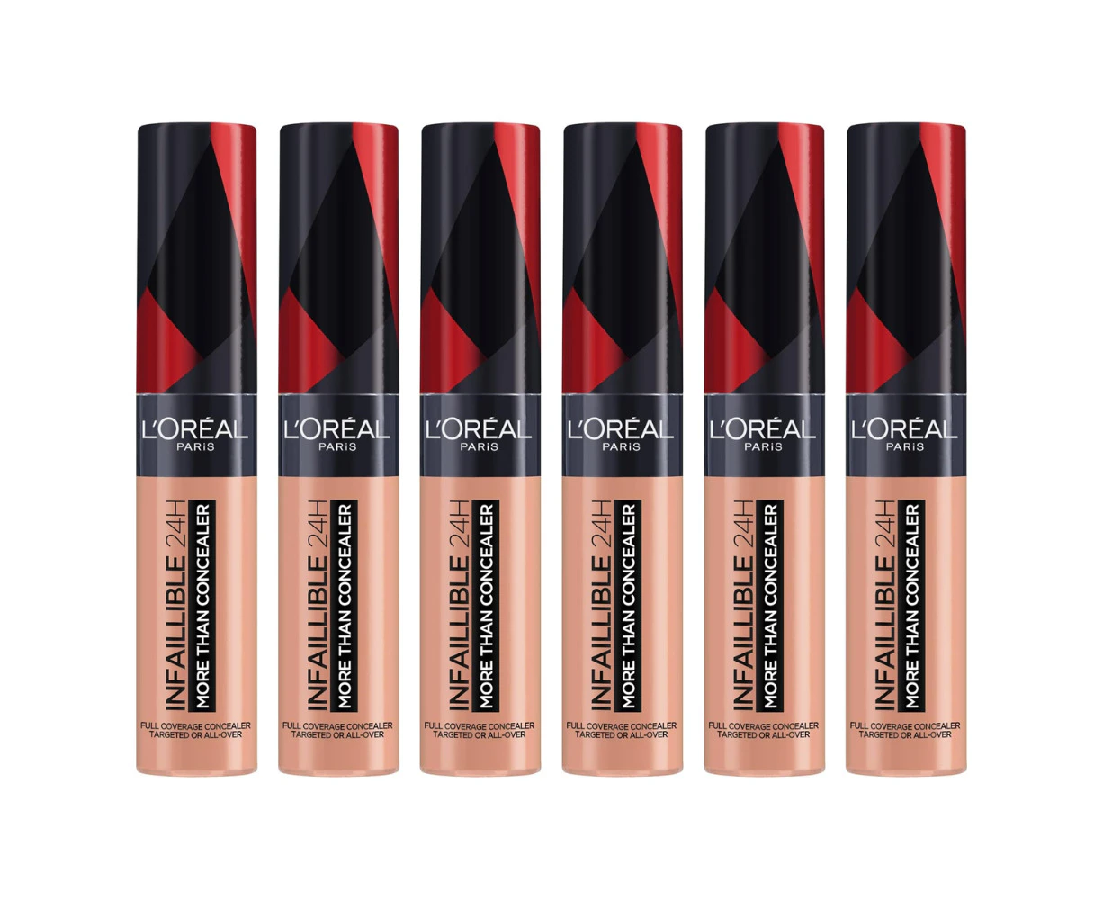 6x L&#39;Oreal Paris Infallible More Than Concealer 11ml 120 Latte