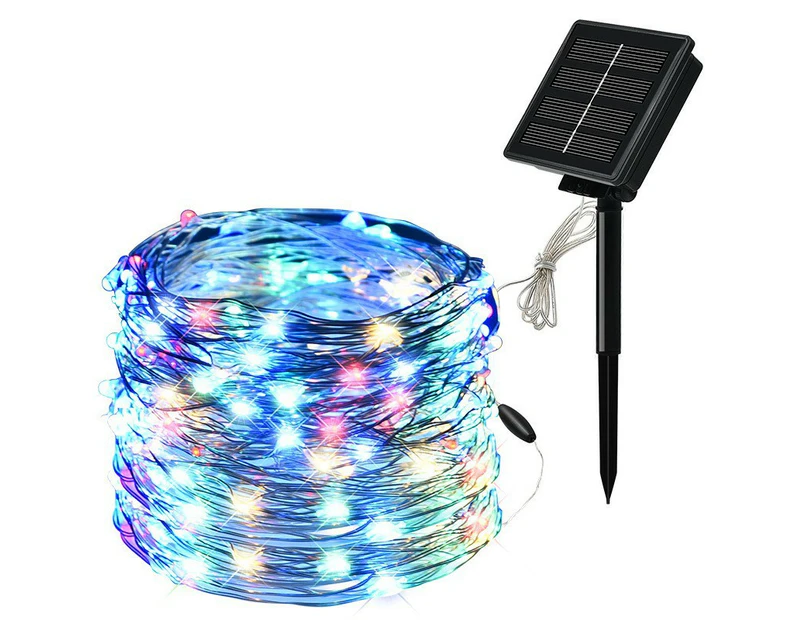 10M 100LED Solar Fairy String Lights Outdoor Garden Christmas Party Decor Gift