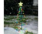 Solar LED Christmas Tree Stake Light Outdoor Yard Garden Pathway Lamp Xmas Decor Light