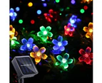 12M 100 LED Solar Fairy Cherry Blossoms String Lights Outdoor Garden Party Decor