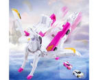 Pegasus Unicorn Transforming Toy Winged Pegasus Two Car Collision Deformation Model Children Toys Birthday Gift