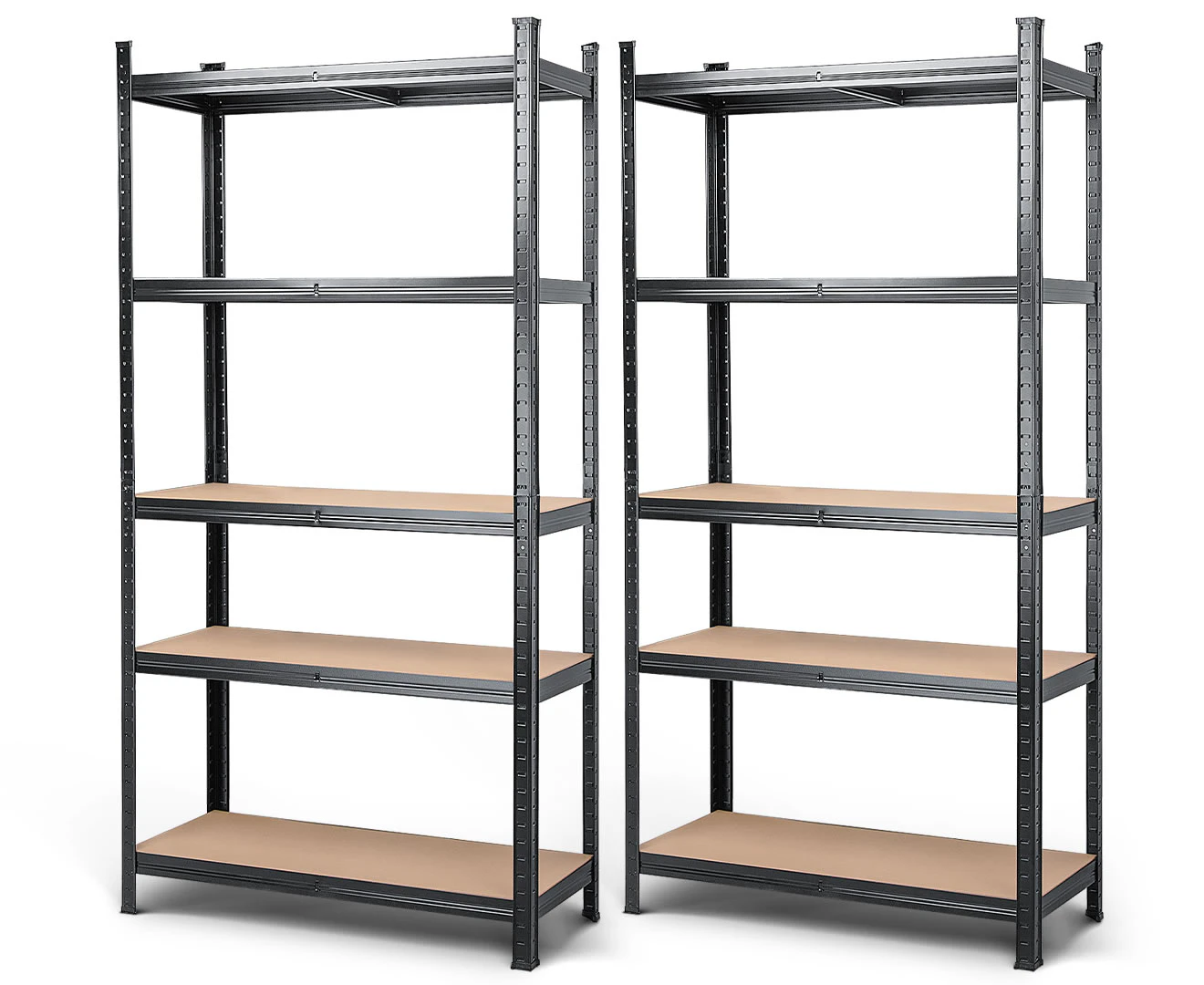 MasterSpec 2Pcs Garage Shelving Warehouse Shelf unit Storage Rack 1.8x0.9m