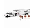 Ford 1:32 Scale Horse Set With Pick Up Trailer And Animals