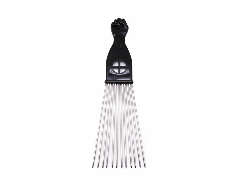 Long Afro Comb Black Handle