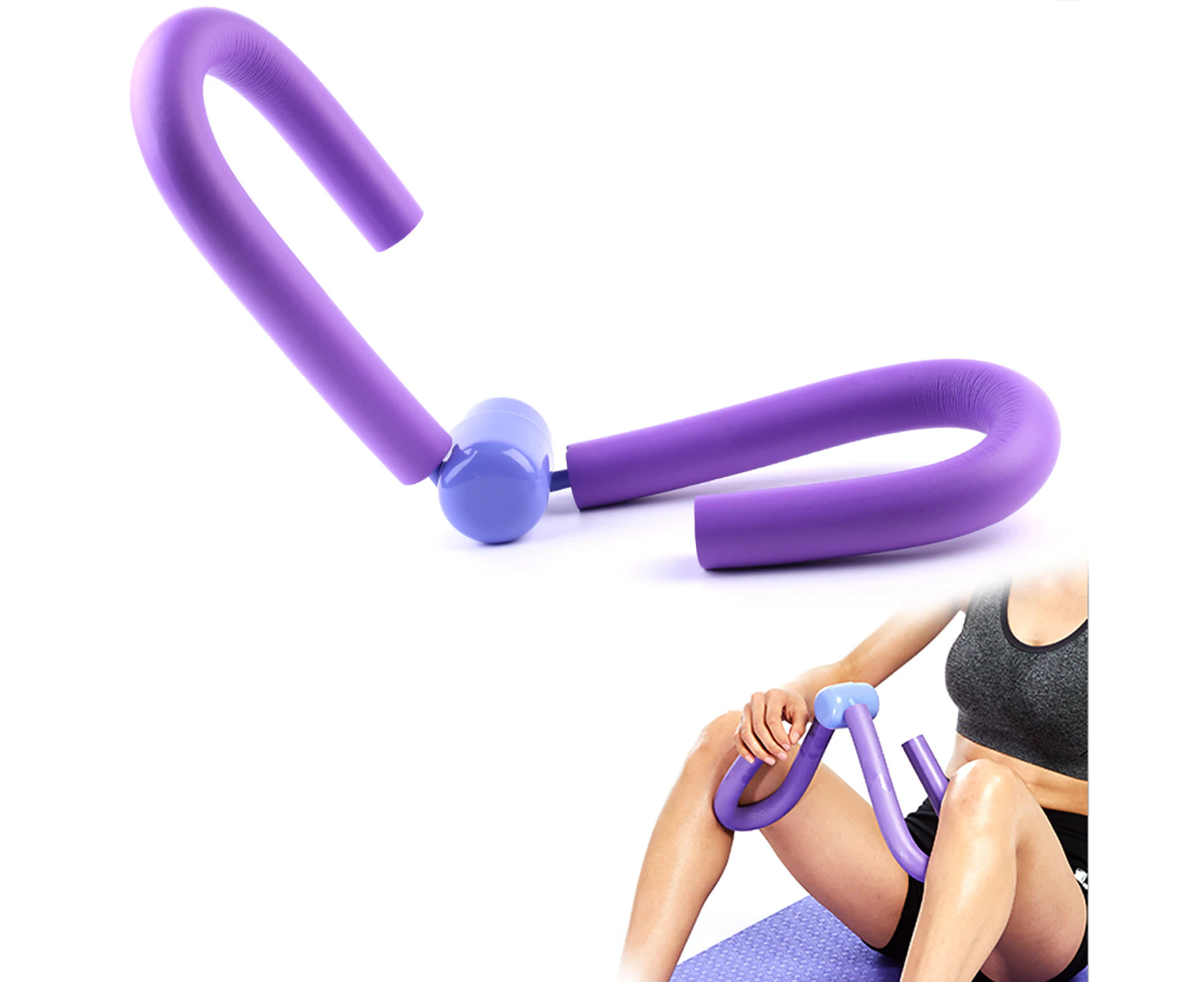 Thigh Toner, Pelvic Floor Exerciser Inner & Outer Thigh Muscle Trainer, Leg Master, Fitness Exercise Equipment for Women