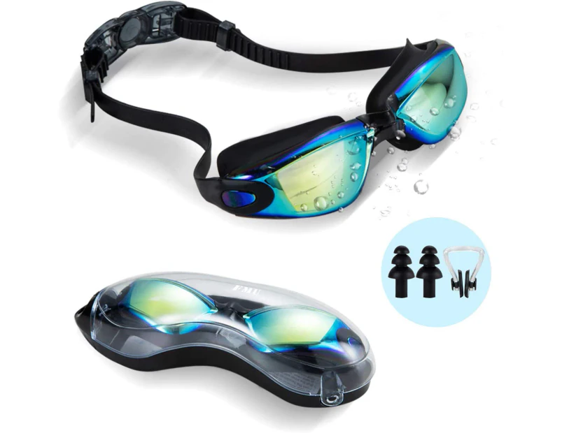 Kids Swimming Goggles, UV Protection Swim Goggles, Fog Free Clear Swim Goggle Lenses, Children Girls Boys Early Teens