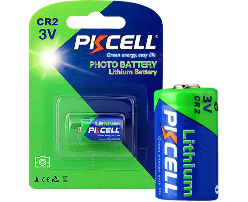 PKCELL PKCR2  3V Lithium Cr2 Battery 1Pk Photo Battery