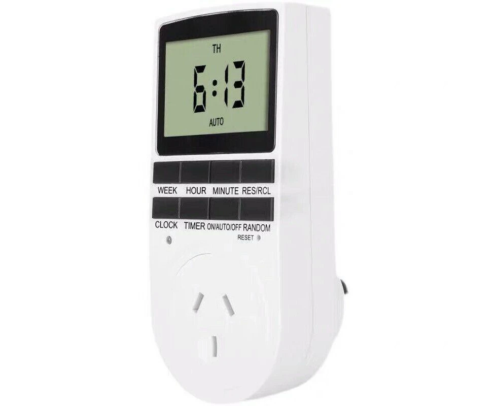 Digital Timer Switch Socket Electric Programmable Power 240V Au Plug Clock New