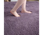 Soft Shaggy Rug Fluffy Plush Area Rug Bedroom Carpet Home Decor - Purple