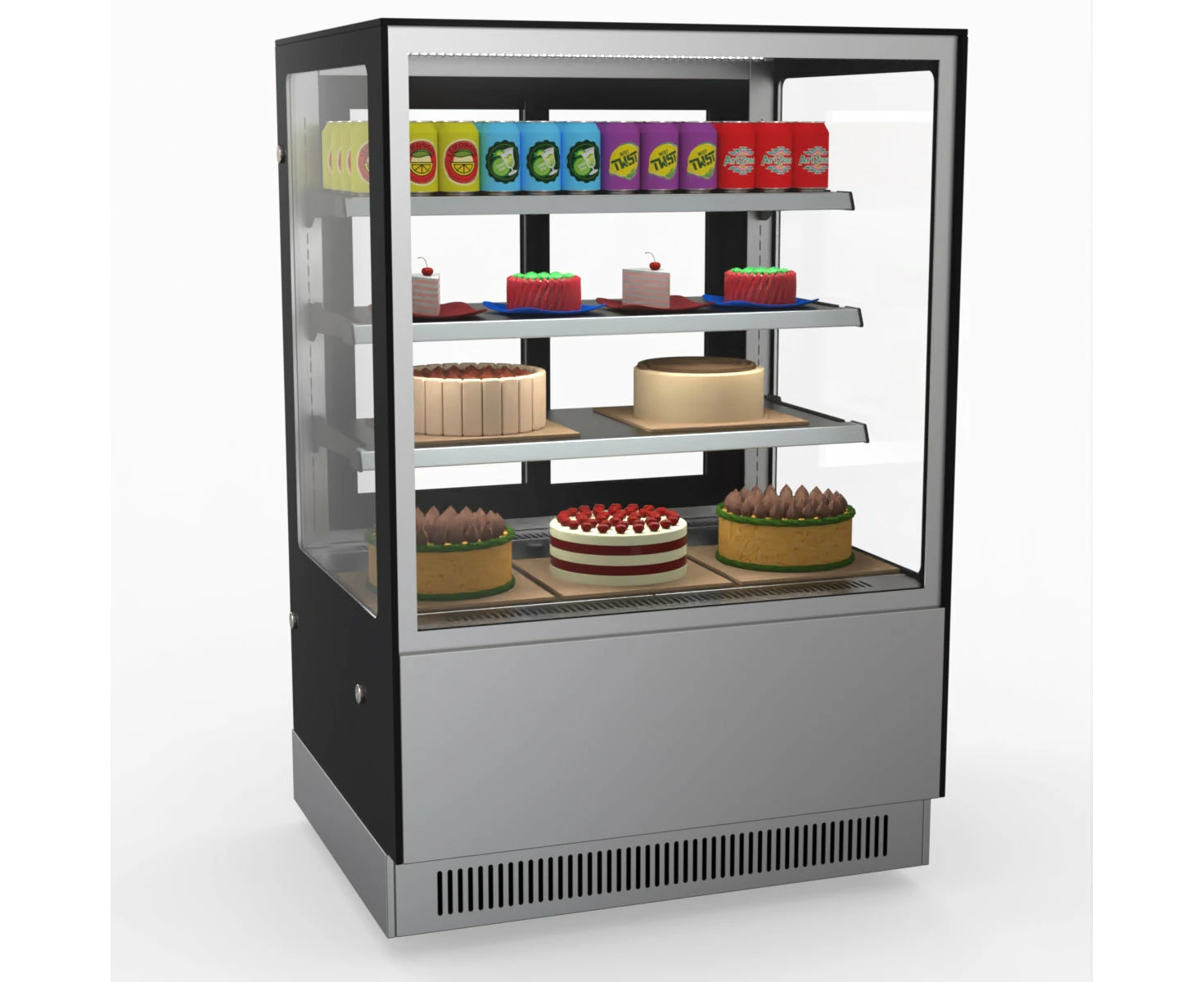 Bonvue Modern 3 Shelves Cake Or Food Display - Gan-900Rf3