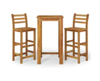 vidaXL 3 Piece Garden Bar Set Solid Wood Acacia