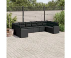 10 Piece Garden Sofa Set With Cushions Poly Rattan