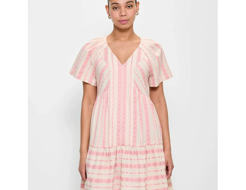 Target Jacquard Tiered Mini Dress