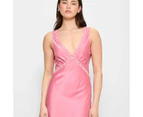 Lace Trim Slip Dress - Lily Loves