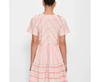 Target Jacquard Tiered Mini Dress