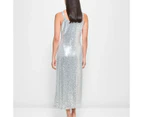 Scoop Neck Sequin Midi Dress - Preview