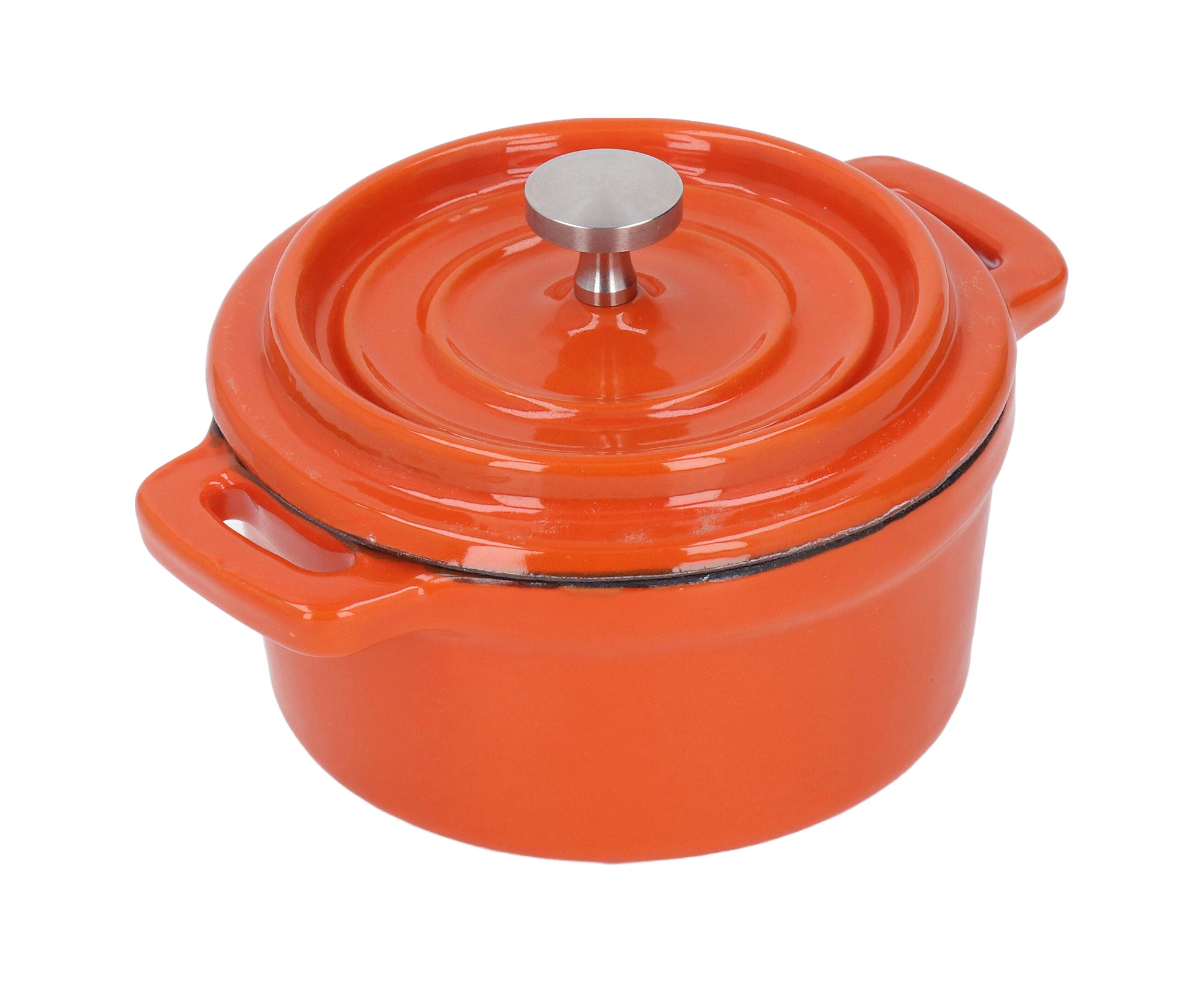 Mini Soup Saucepan Non Stick Enameled Cast Iron Cooking Pot Household Kitchenware 10cm