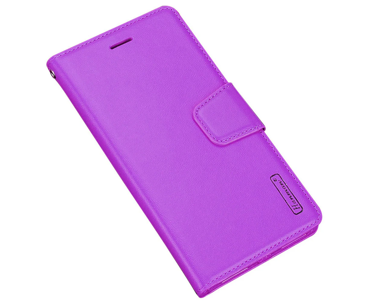 For Apple iPhone 16 Plus Luxury Leather Wallet Flip Case Cover - Purple