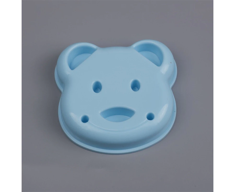 Little Bear Shape Sandwich Mold Bread Biscuits Embossed Device Cake Mold Maker DIY Mold Cutter Kitchen Breakfast Accessories blue