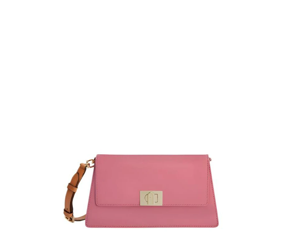 Furla Zoe Patent Crossbody Bag - Pink