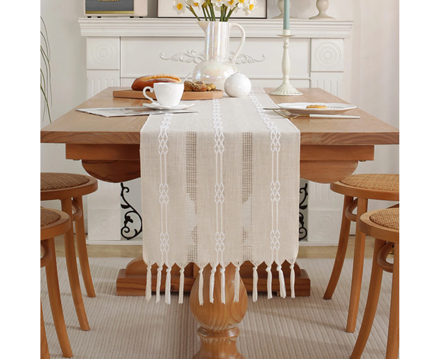 70 "long square Doilies with table flag No folds Table flag Suitable for dressing table coffee table buffet