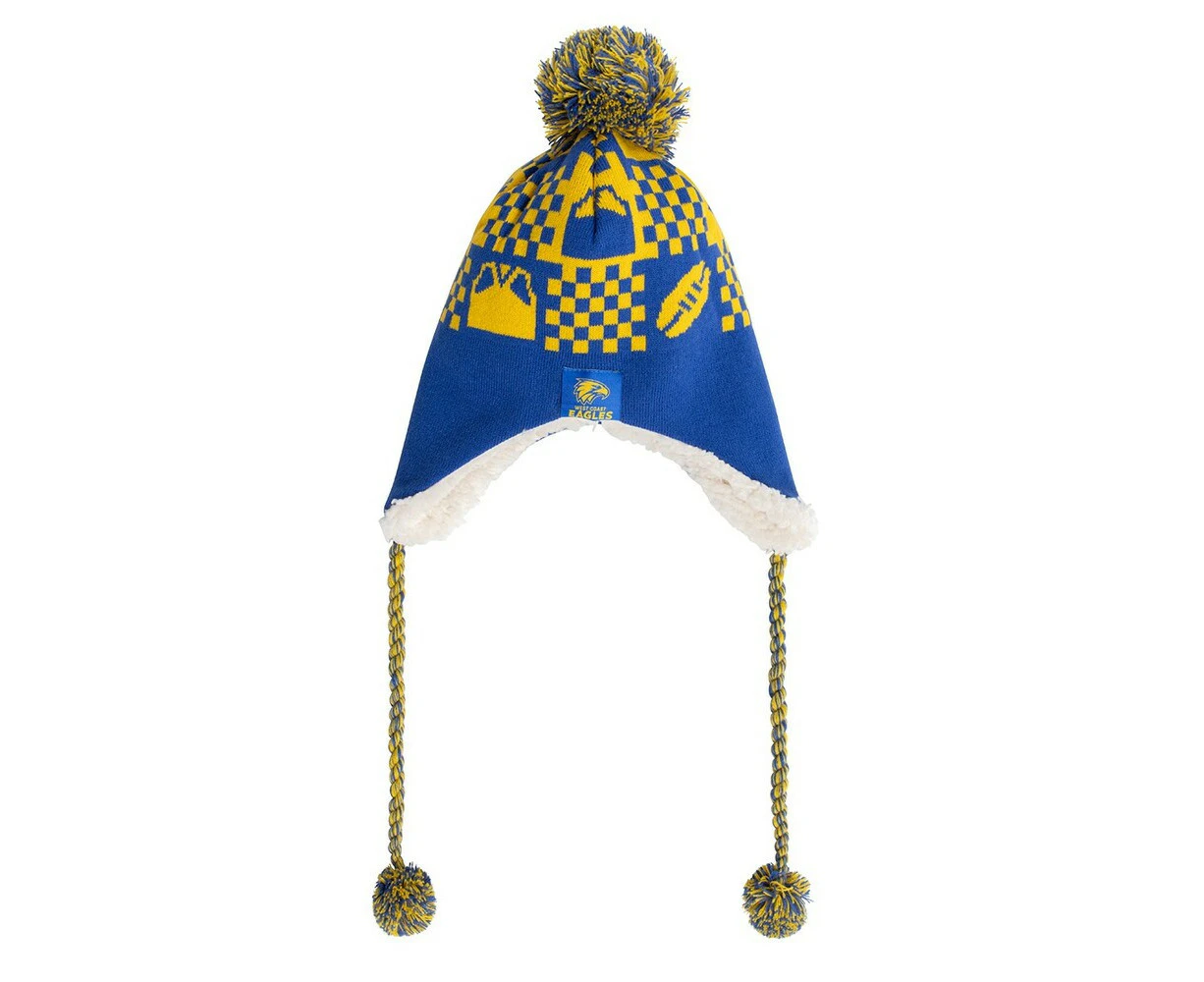 West Coast Eagles AFL Adult  Sherpie Beanie