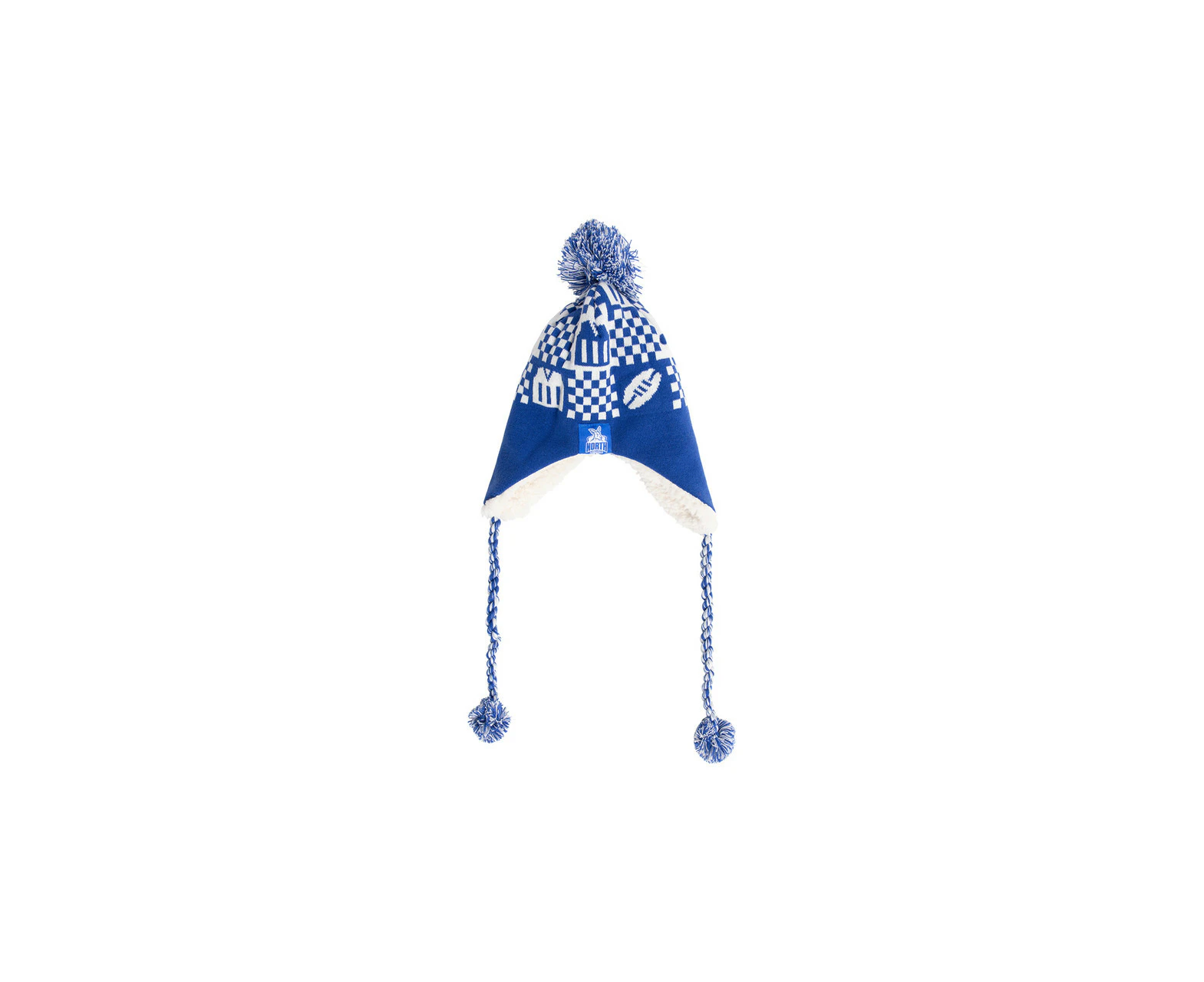 North Melbourne Kangaroos AFL Adult  Sherpie Beanie