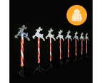 Solar LED Path Lights Reindeer - 8 Pack Cool White