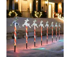 Solar LED Path Lights Reindeer - 8 Pack Cool White