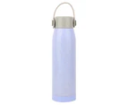 Water Bottle Summer Style Portable Glass With Cover Drinking Bottle Sport (Beige)