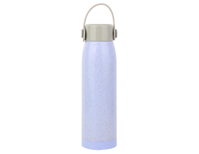 Water Bottle Summer Style Portable Glass With Cover Drinking Bottle Sport (Beige)