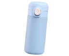 Insulated Bottle Pop Up Lid 420ml Mini Cute Double Layer Vacuum Portable Stainless Steel Insulated Water Cup for Daily Use Gift Office Blue