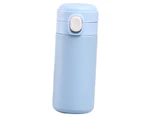 Insulated Bottle Pop Up Lid 420ml Mini Cute Double Layer Vacuum Portable Stainless Steel Insulated Water Cup for Daily Use Gift Office Blue