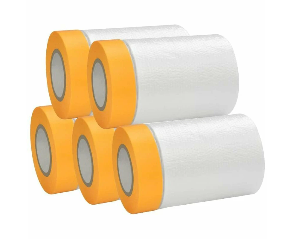 5 rolls of masking tape 55cm20M Protective adhesive cloth tape with stream of plastic protection Waterproof Masking Tape Film for Furniture protection