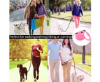 Retractable dog leash,outdoor retractable dog leash with detachable chew extender wire rope