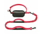 Hands Free Dog Leash with Zipper Pouch,Dual Padded Handles and Durable Bungee for Walking,Jogging and Running Your Dog